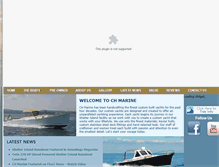 Tablet Screenshot of chmarineyachts.com
